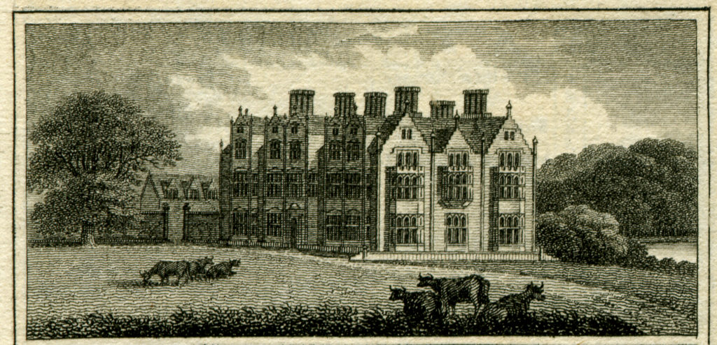 Barmingham Hall, after Humphry Repton, picture for Peacock's Polite Repository for June 1809