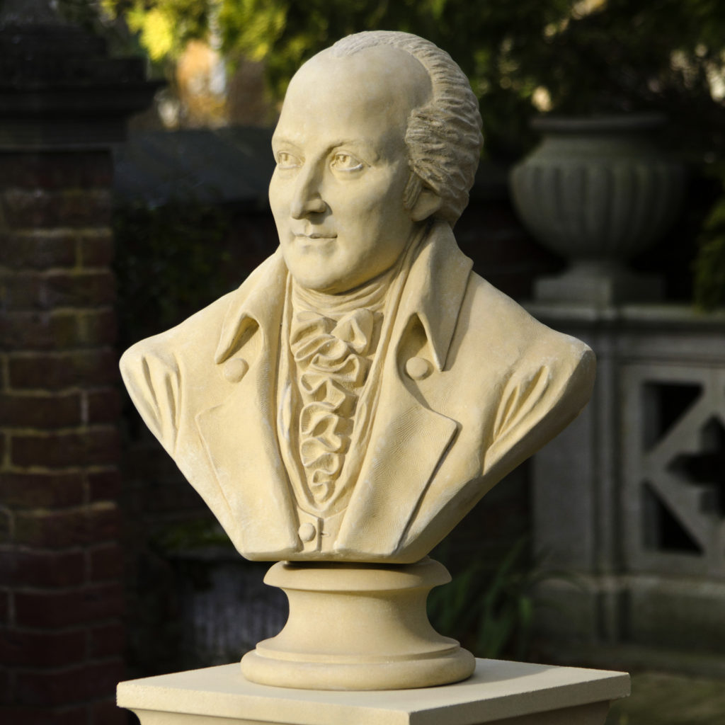 Repton bust, the prize in Sharing Landscapes competition