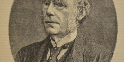 Oval portrait print of Robert Marnock
