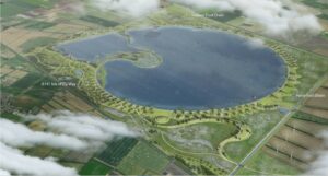 Illustration of the proposed Fens Reservoir, in Cambridgeshire  https://fensreservoir.co.uk/