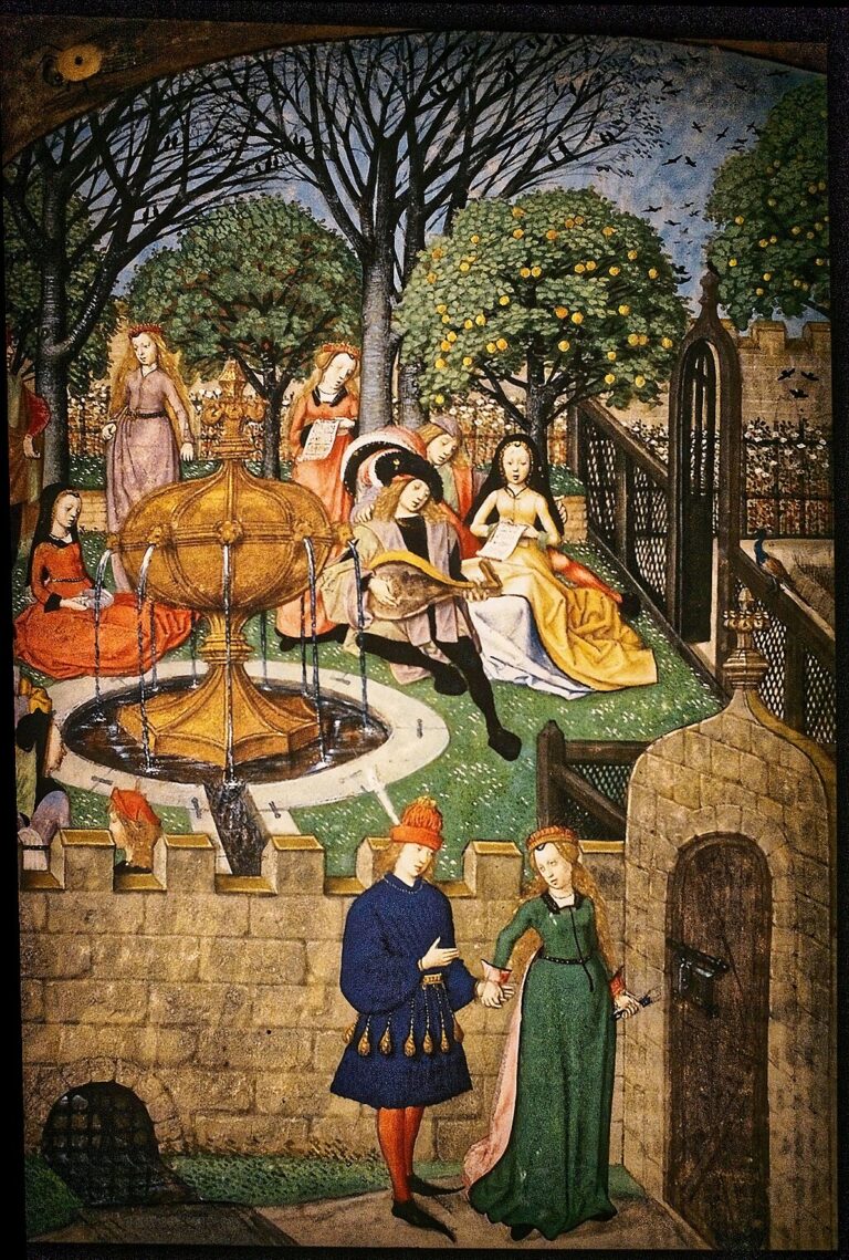 Madonna on a Crescent Moon in Hortus Conclusus, painter unknown, 15th Century. Credit: Burkhard Mücke, CC BY-SA 4.0 , via Wikimedia Commons