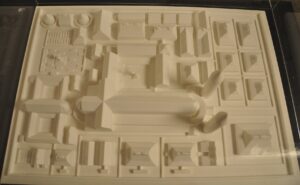 Plan of St Gall Model. By Photo: WolfD59 - Own work, Public Domain, https://commons.wikimedia.org/w/index.php?curid=26956967